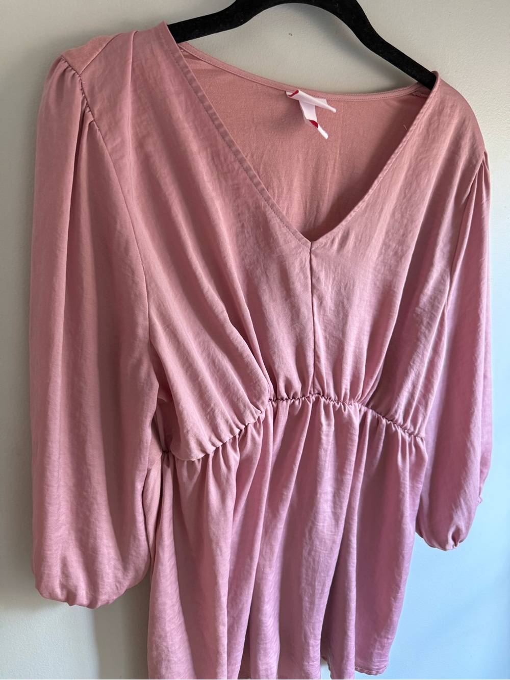 Isabel Maternity by Ingrid & Isabel Dusty Pink V-Neck Gathered Waist Tunic